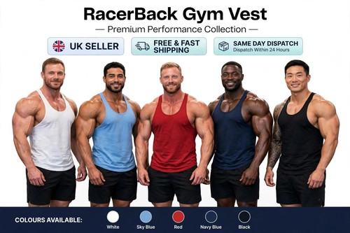 Mens gym vest - vest, racerback