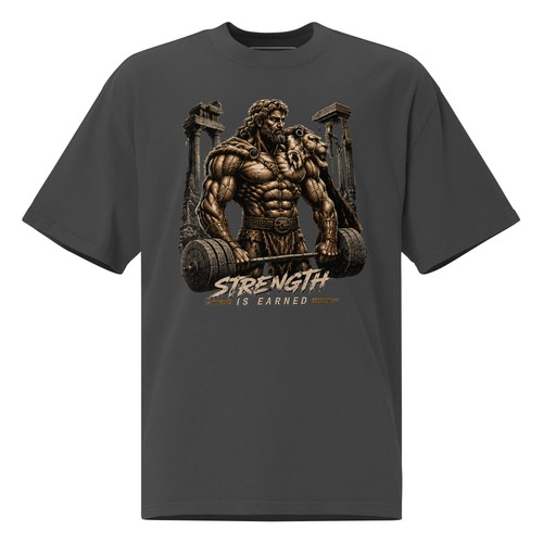 Strength earned gym shirt - strength, t-shirt