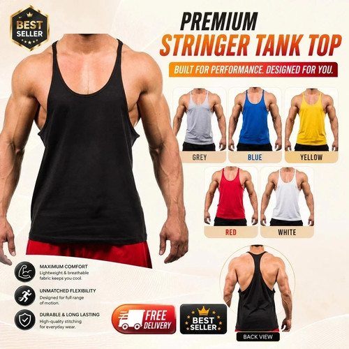 Mens gym vest racerback - mens,