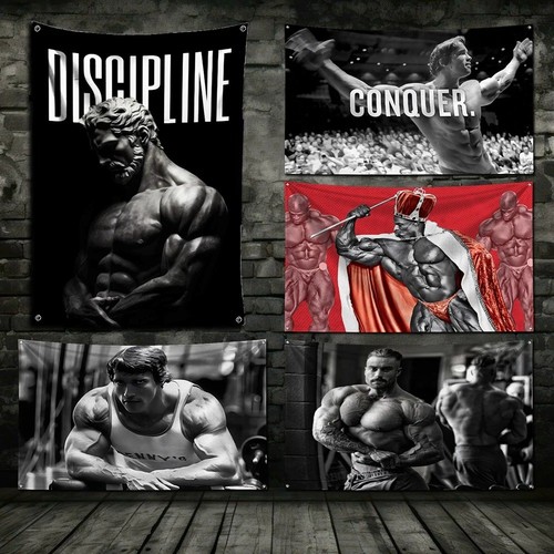 Gym banner flag schwarzenegger - banner,