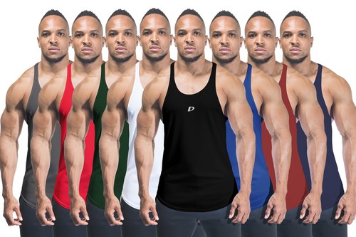 Mens gym vest plain stringer - gym,