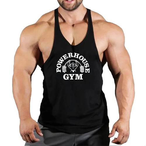 Mens gym stringer vest - gym,
